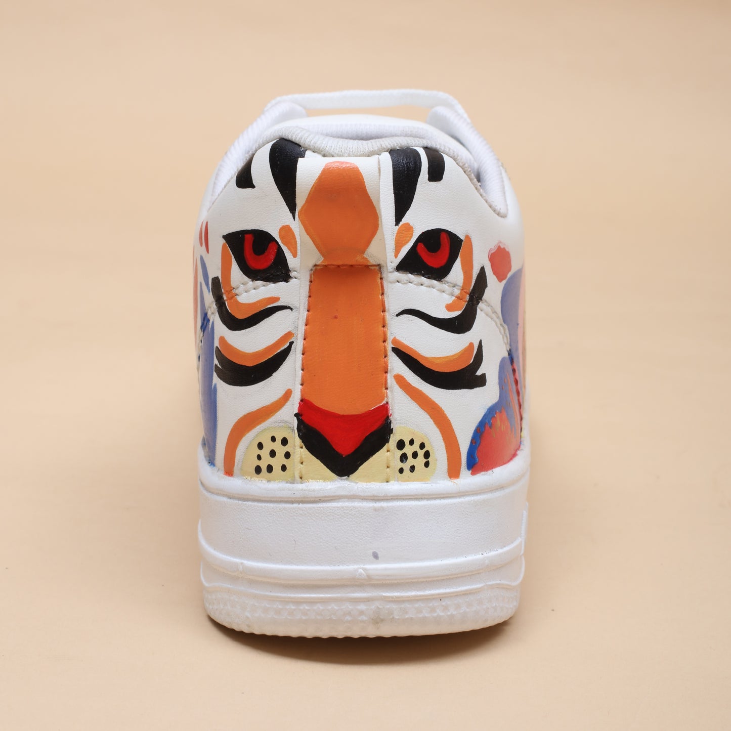 Hand-Painted Sneakers Tiger Green