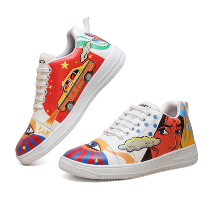 Hand-Painted Sneakers Pop-Art