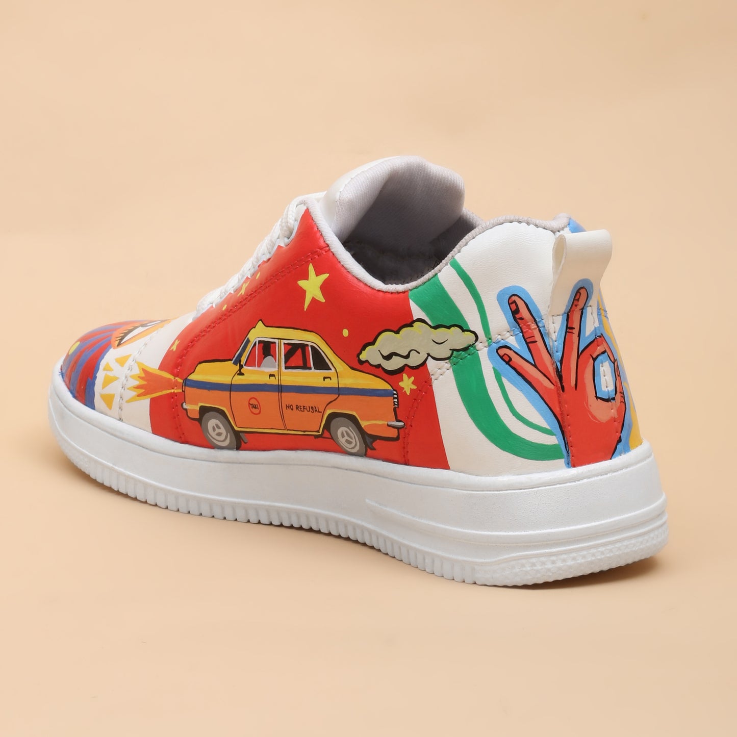 Hand-Painted Sneakers Pop-Art