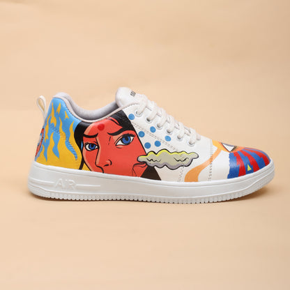 Hand-Painted Sneakers Pop-Art