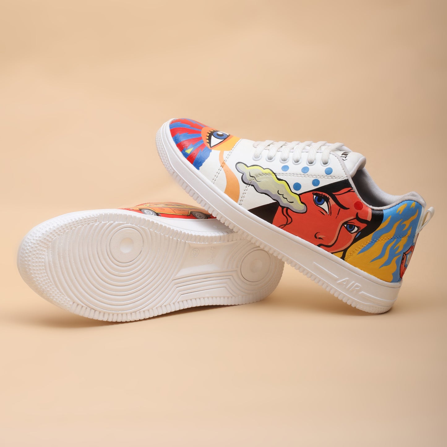 Hand-Painted Sneakers Pop-Art