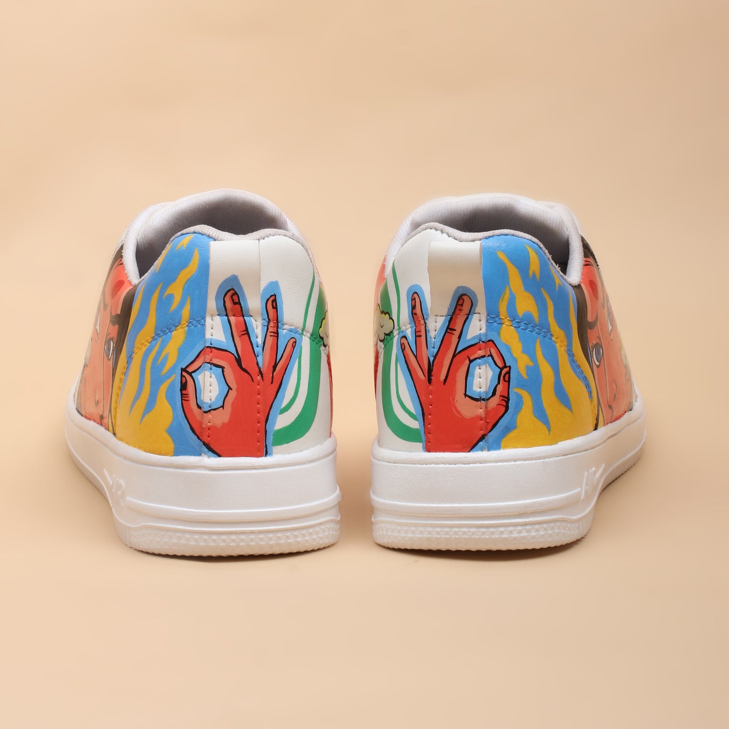 Hand-Painted Sneakers Pop-Art