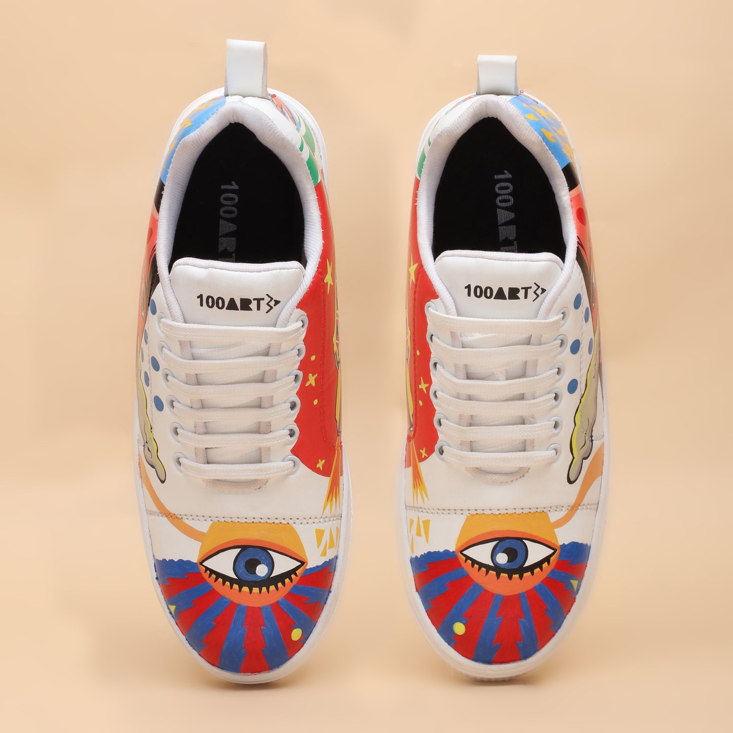 Hand-Painted Sneakers Pop-Art