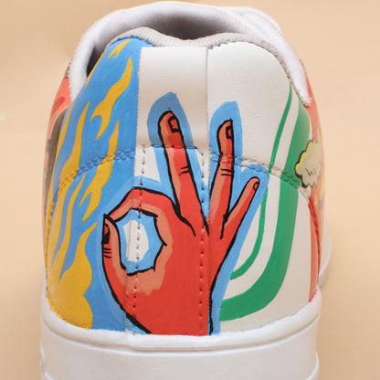 Hand-Painted Sneakers Pop-Art