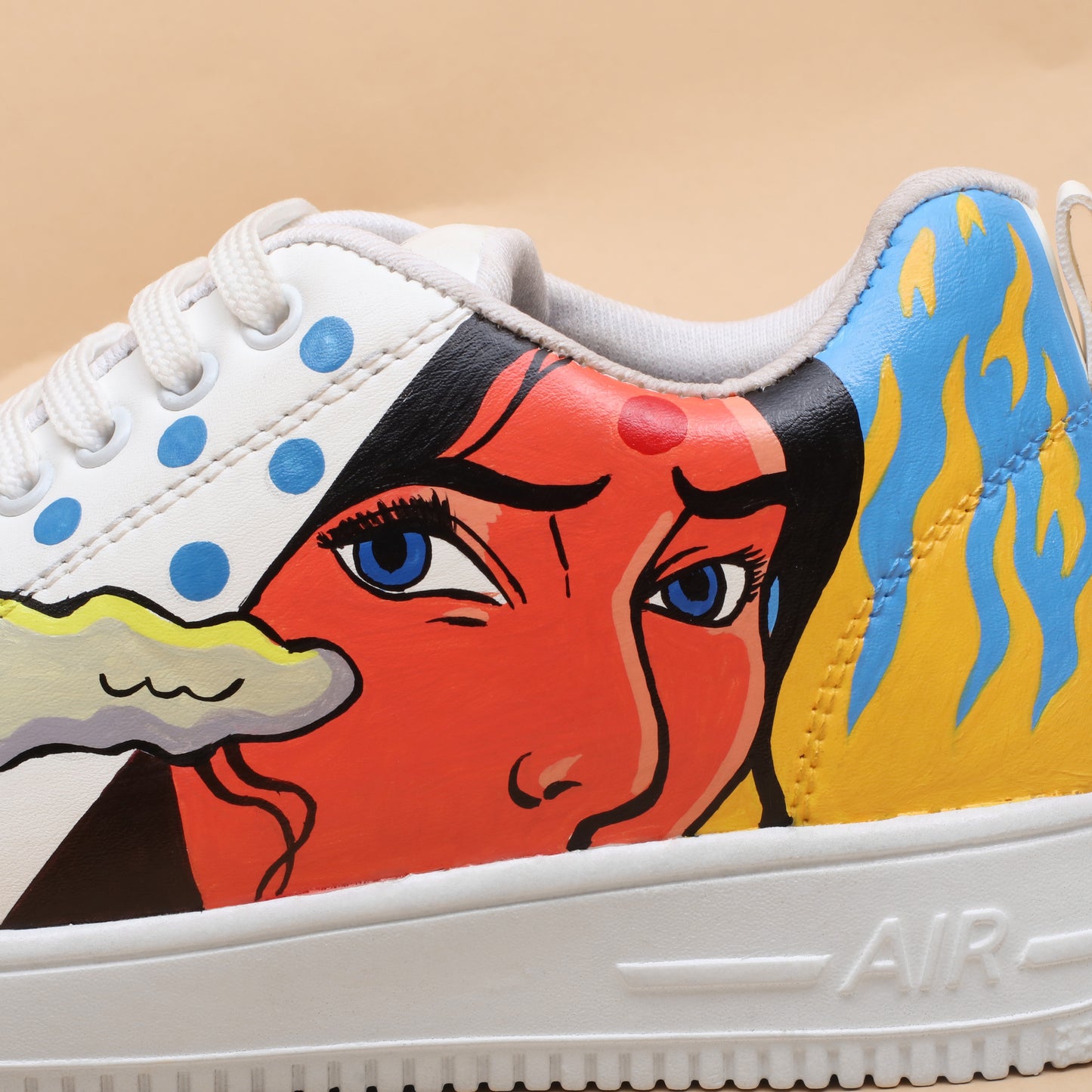 Hand-Painted Sneakers Pop-Art