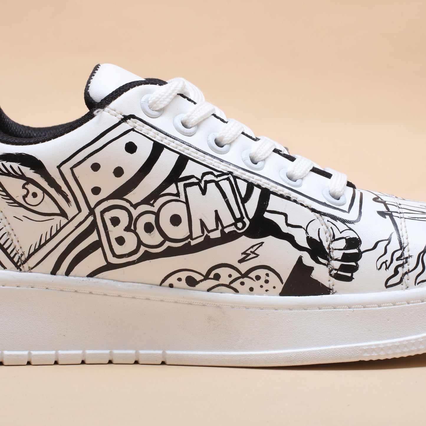 Hand-Painted Sneakers Comics