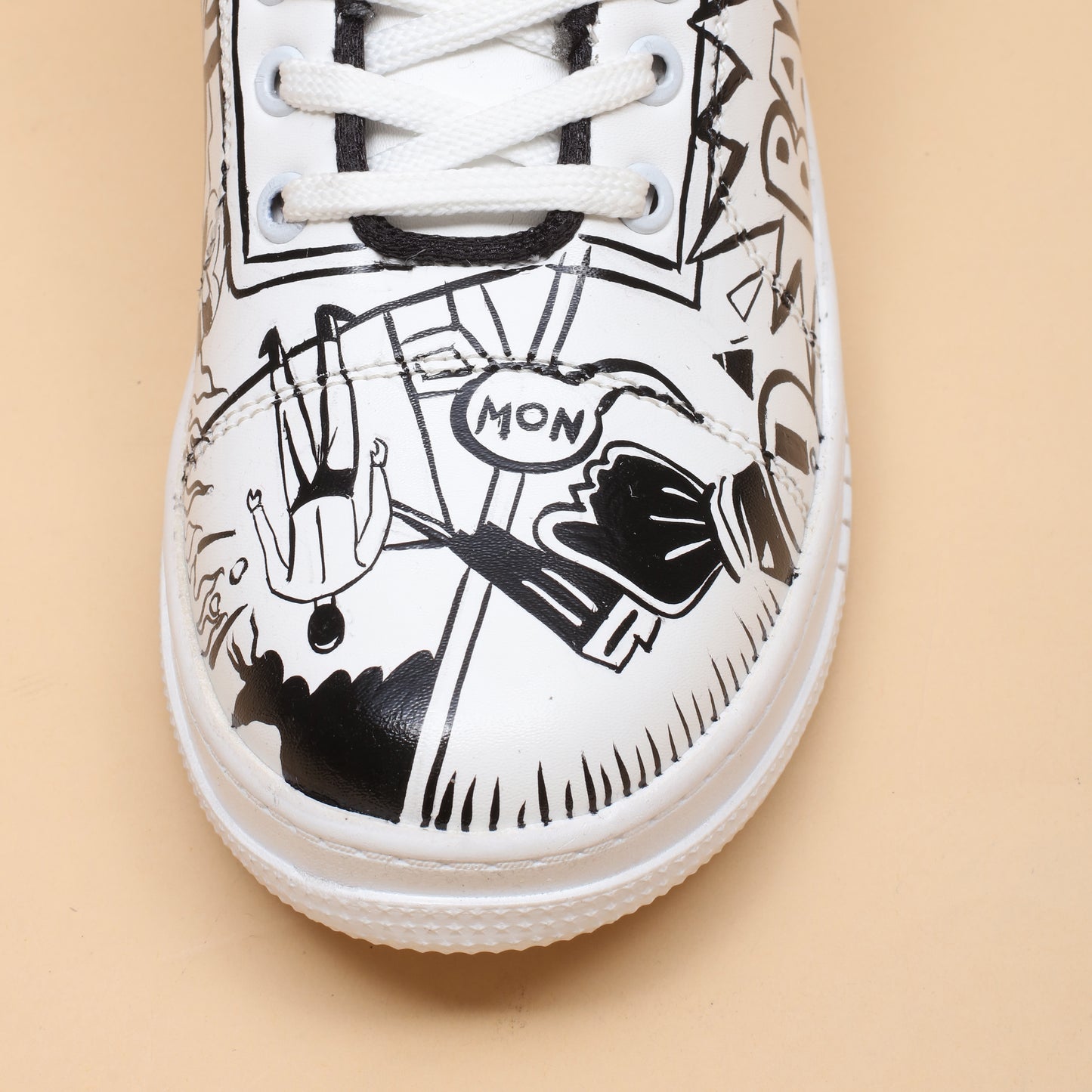 Hand-Painted Sneakers Comics